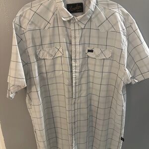 Howler Brothers White Plaid Shirt xl